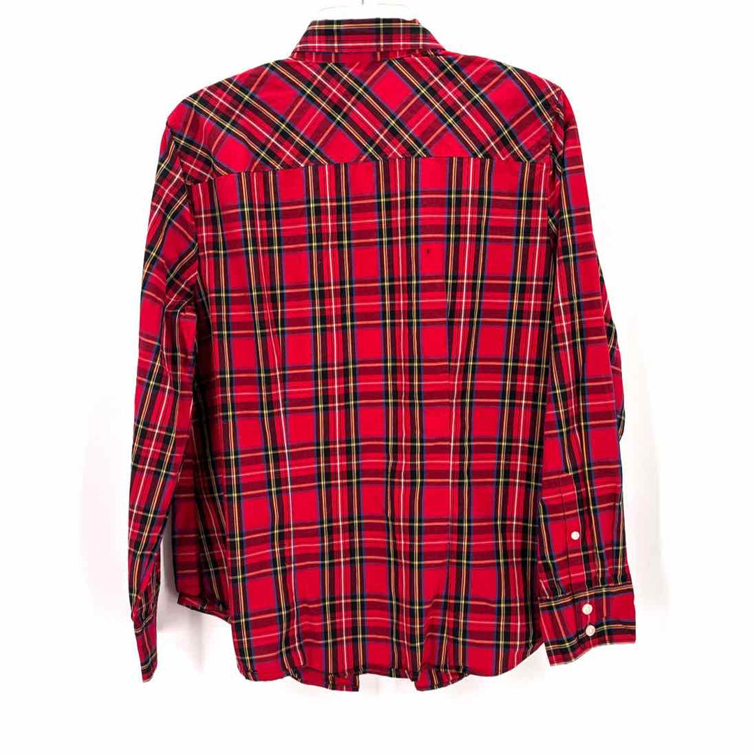 Size XL J Crew Red Print Shirt