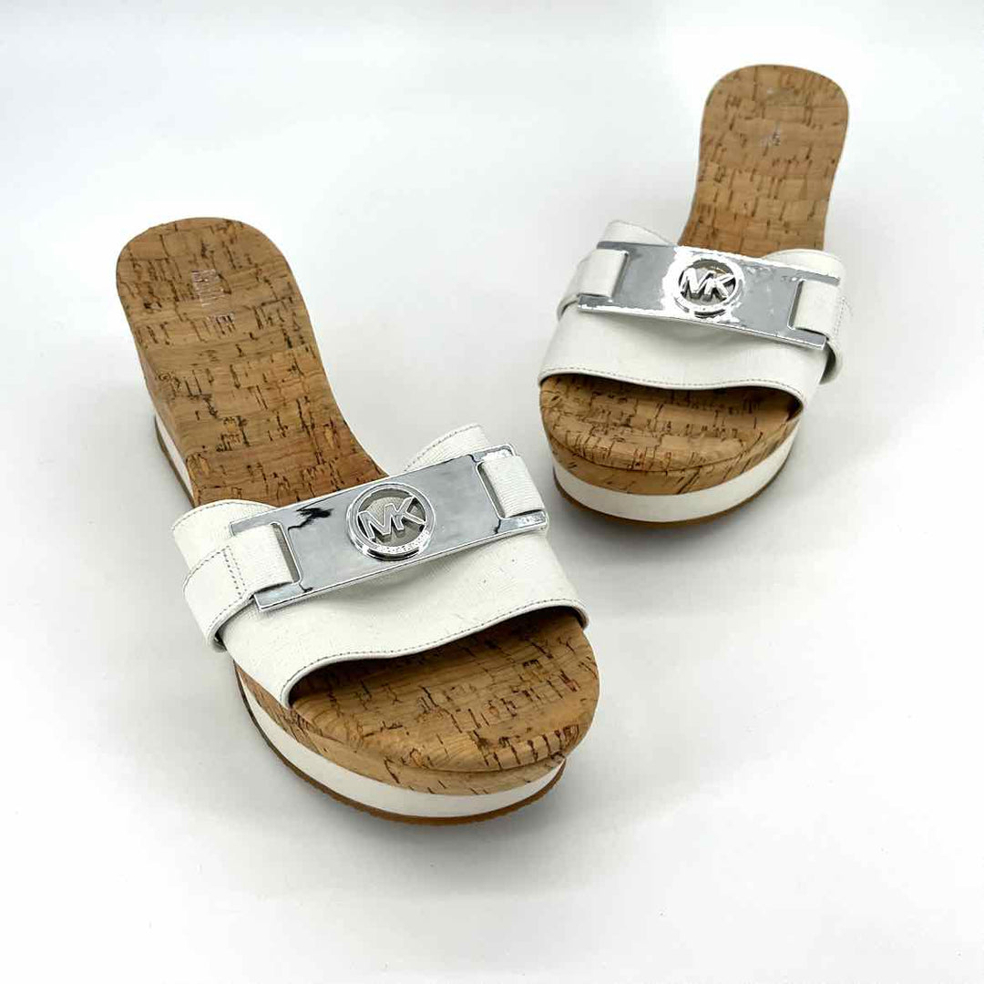 Shoe Size 10 Michael Kors White Sandals