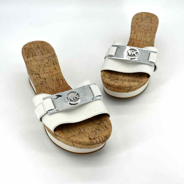 Shoe Size 10 Michael Kors White Sandals
