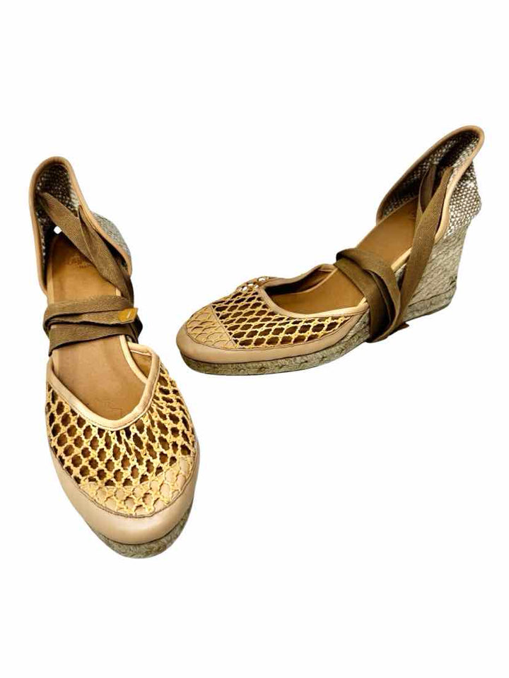 Shoe Size 41 CASTANEZ Tan Canvas Sandals