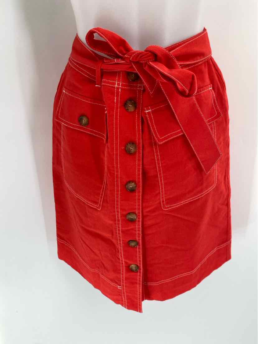 Size 0 J Crew Orange Skirt Suit