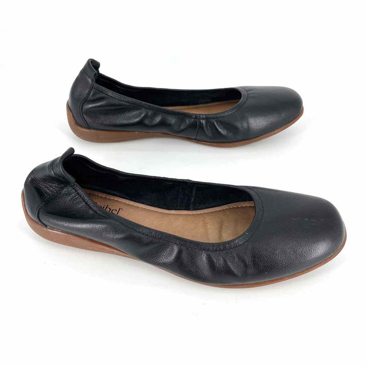 Shoe Size 38 JOSEF SEIBEL Black Leather Flats