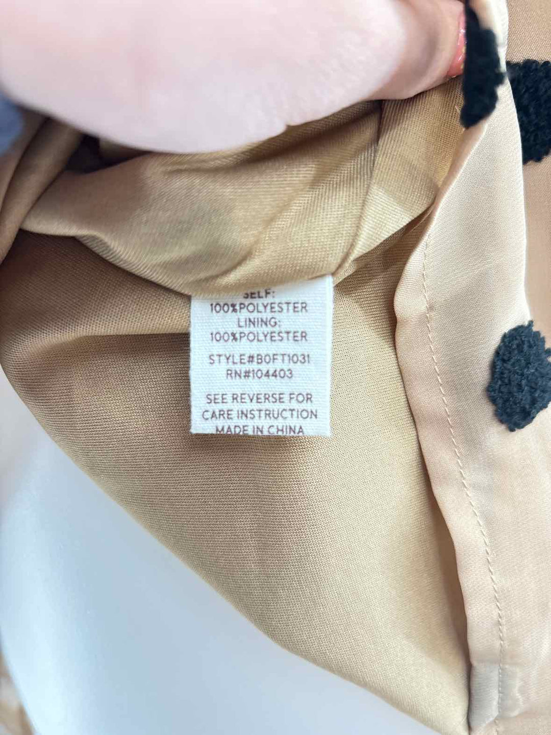 Size L BLU PEPPER Tan Shirt