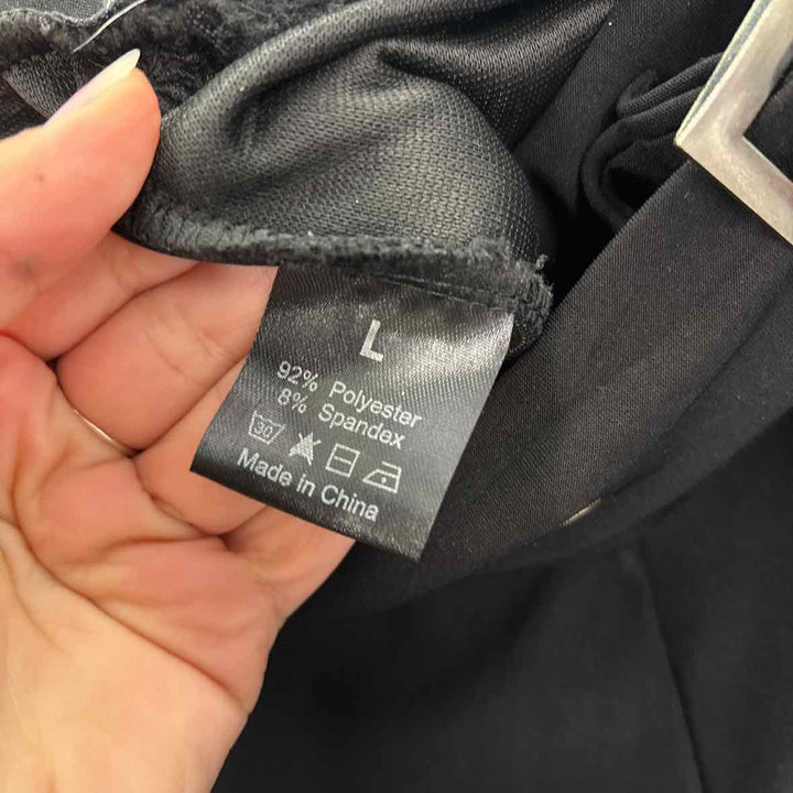 Size L Black Knit Pants
