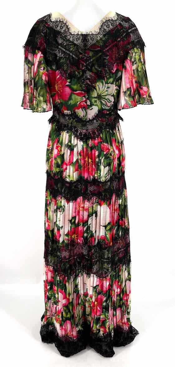 Size 14 TADASHI SHOJI Multi-Color Lace Dress