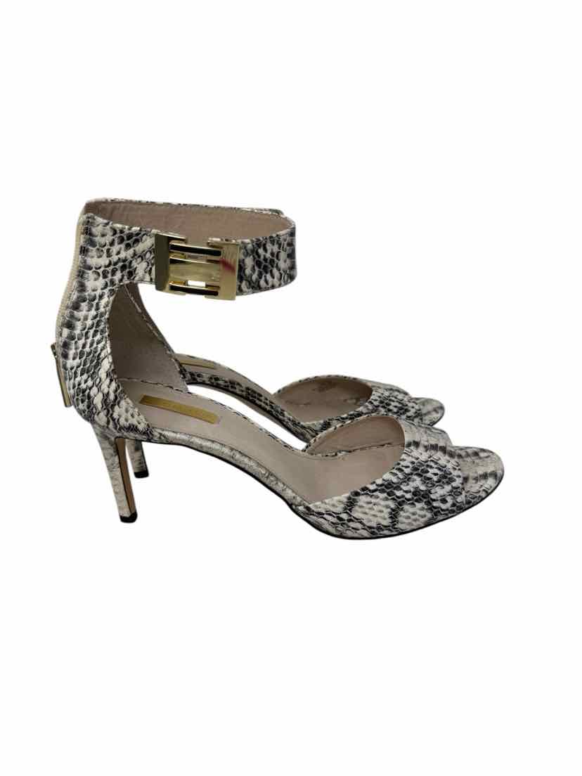 Shoe Size 10 Silver Leather Sandals