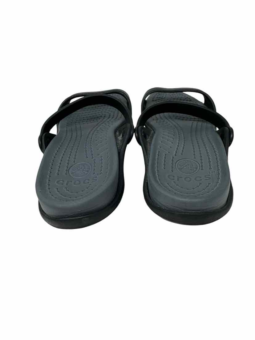 Shoe Size 7 Crocs Black Sandals