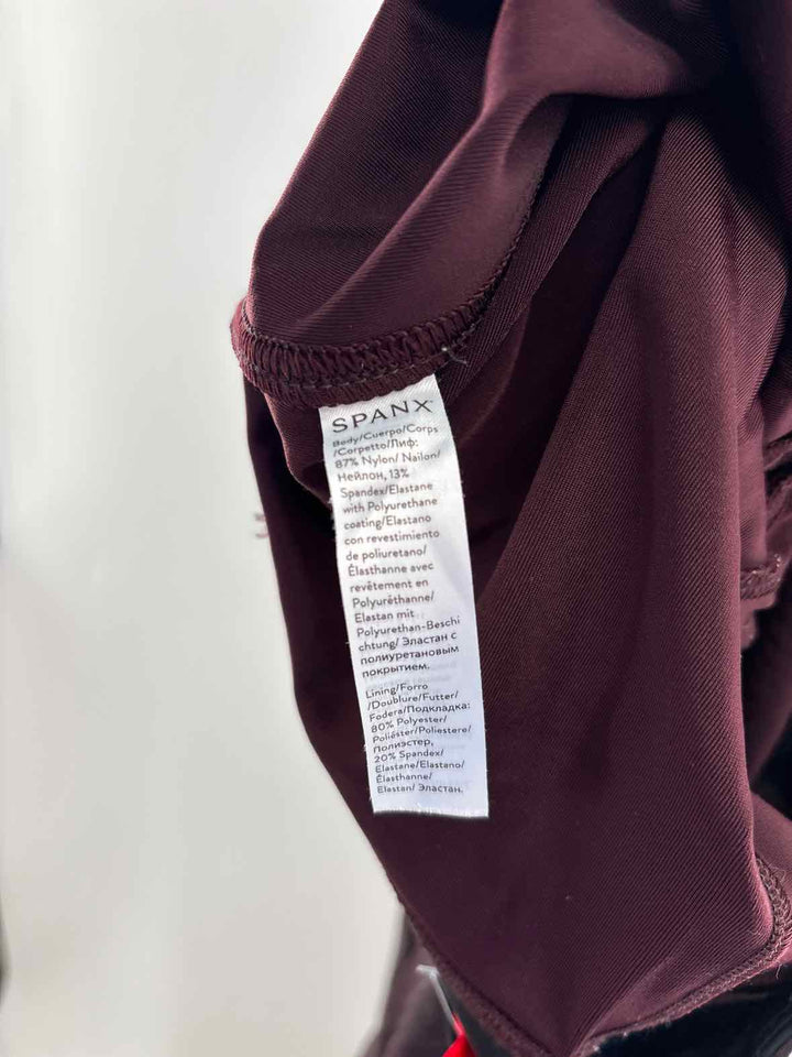 Size L SPANX Burgundy Pants