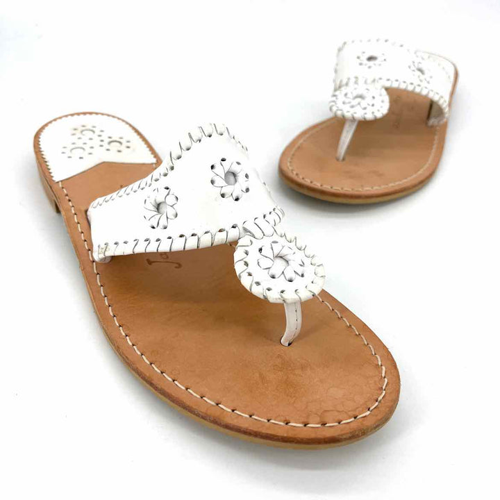Shoe Size 10 Jack Rogers White Sandals