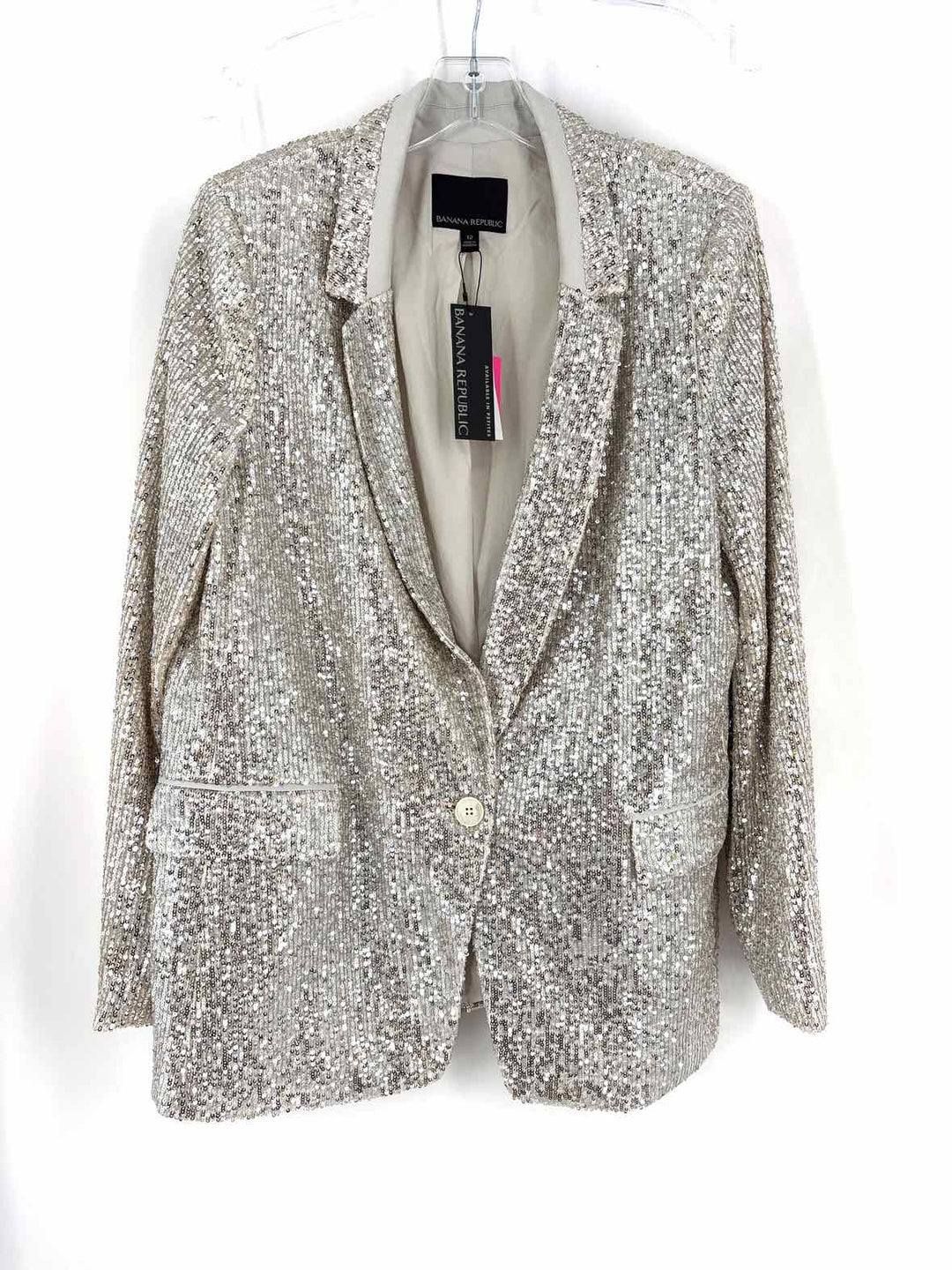 Size 12 Banana Republic Silver Blazer