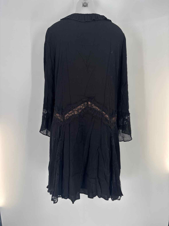Size L Anthropologie Black Dress
