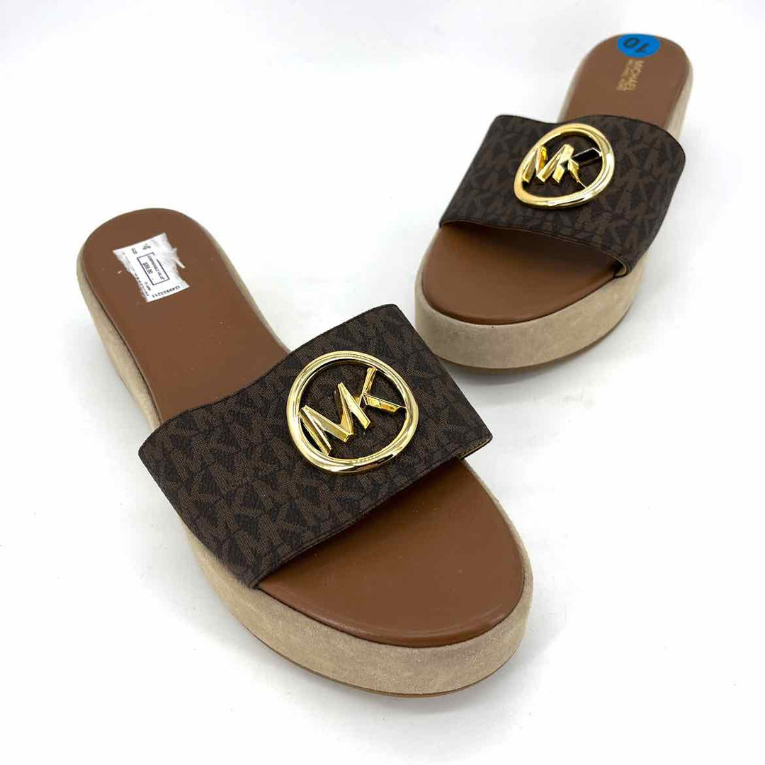 Shoe Size 10 Michael Kors Brown Sandals