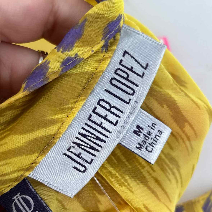 Size M Jennifer Lopez Yellow Shirt