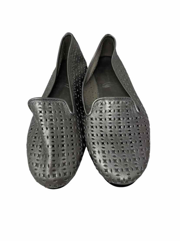 Shoe Size 8 AEROSOLES Silver Leather Flats