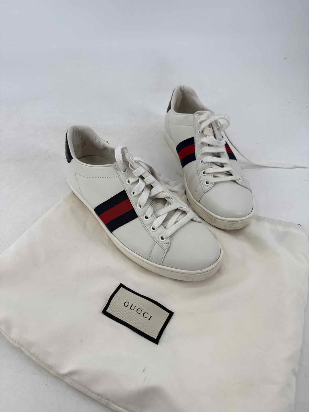 Shoe Size 39 Gucci White Leather Luxury - Sneakers