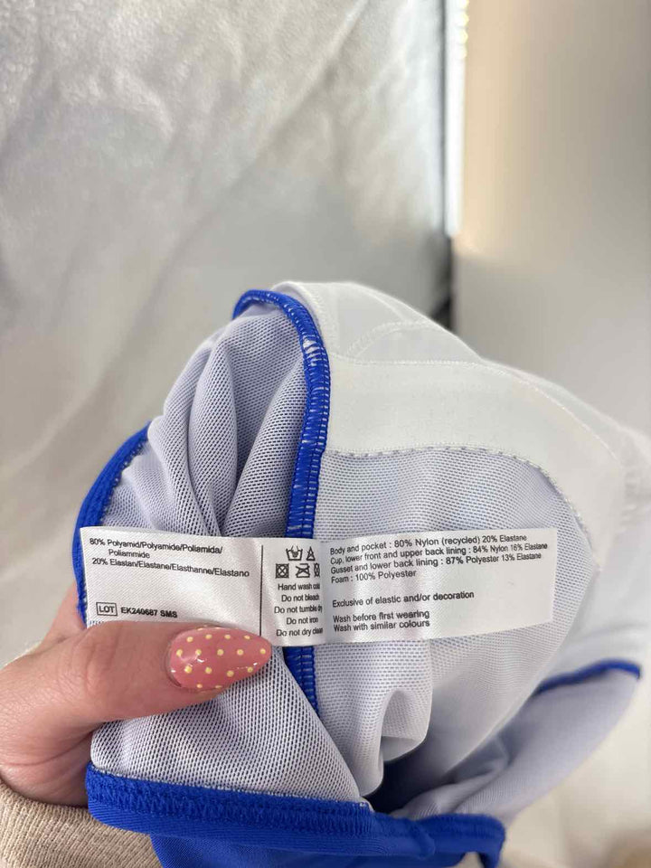 Size 8 Blue Print Swimsuit