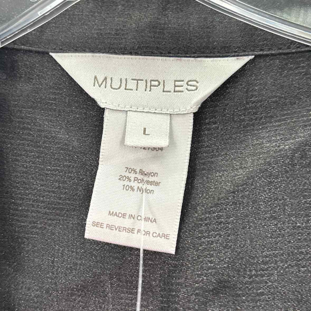 Size L MULTIPLES Black Shirt