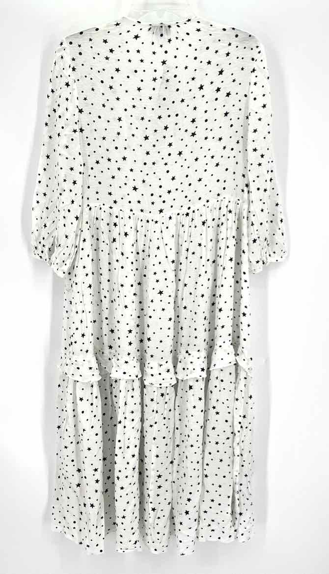 Size 10 White Print Dress
