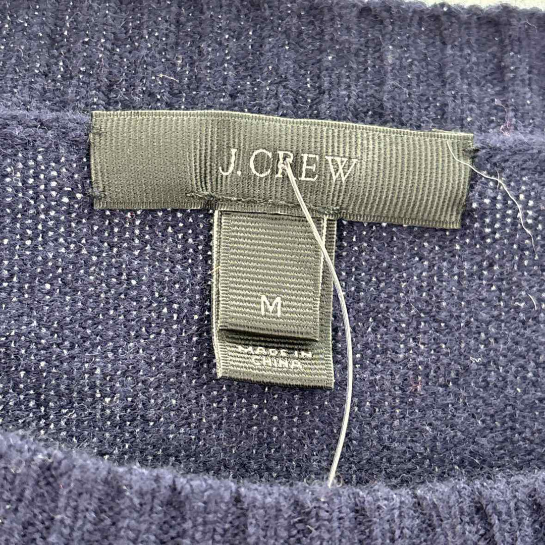 Size M J Crew Navy Print Sweater