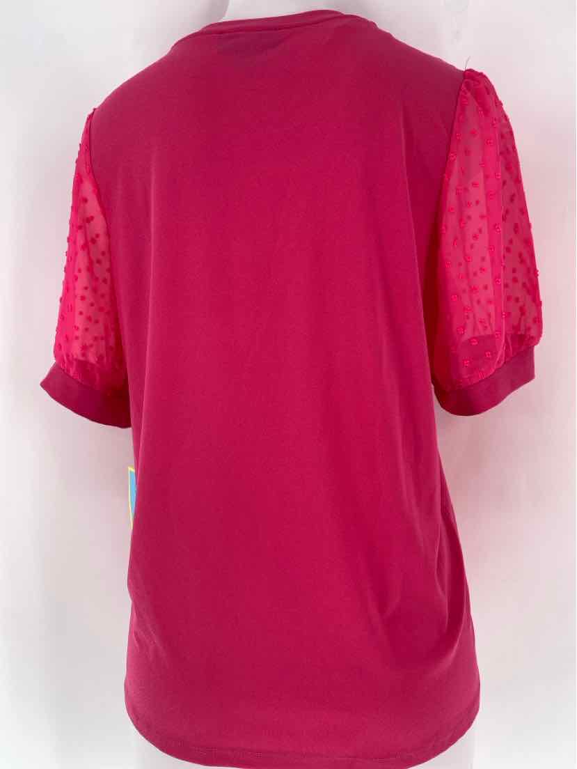 Size L CECE Fuschia Shirt