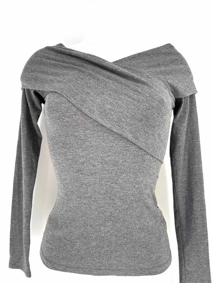 Size Petite THEORY Gray Cotton Shirt