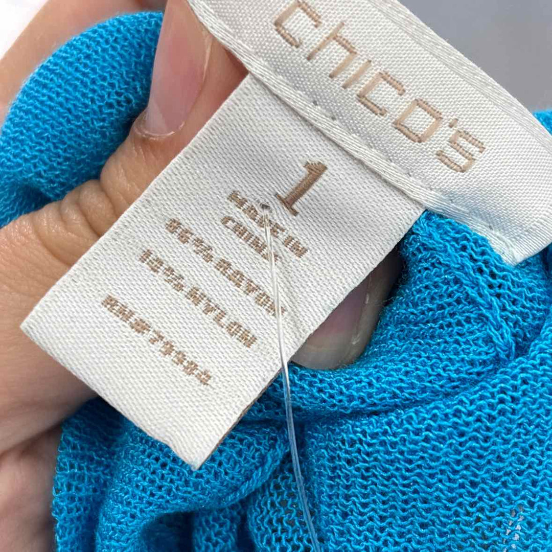 Size M Chico's Blue Cardigan