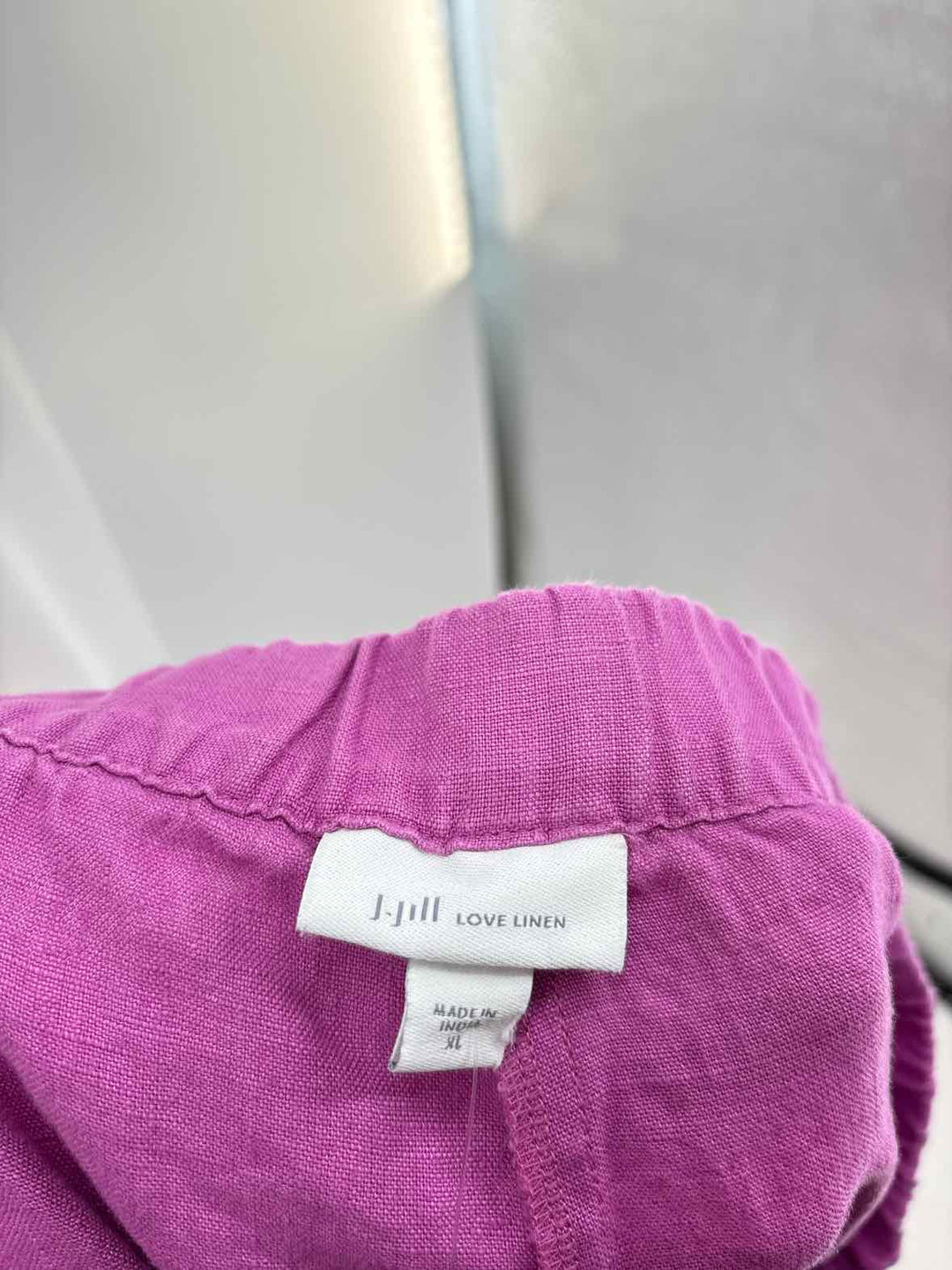 Size XL J JILL Purple Linen Capri
