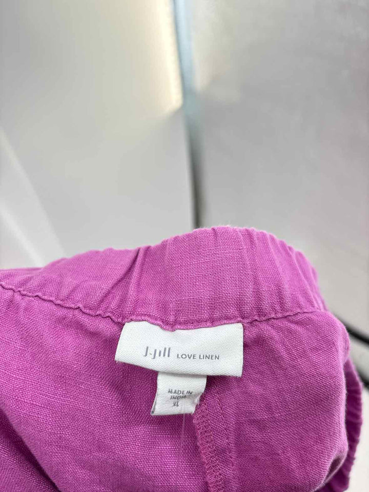 Size XL J JILL Purple Linen Capri
