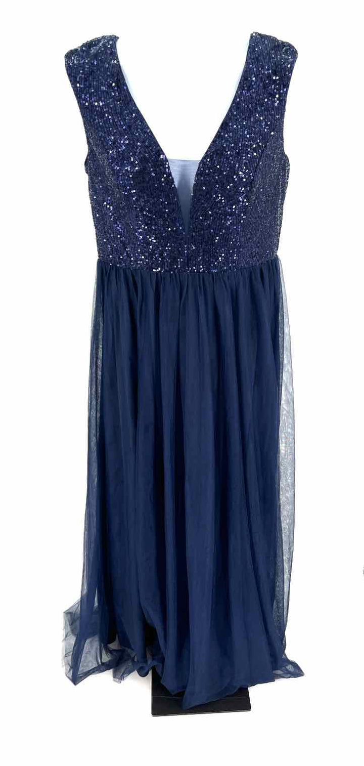 Size 4X Navy Mesh Dress