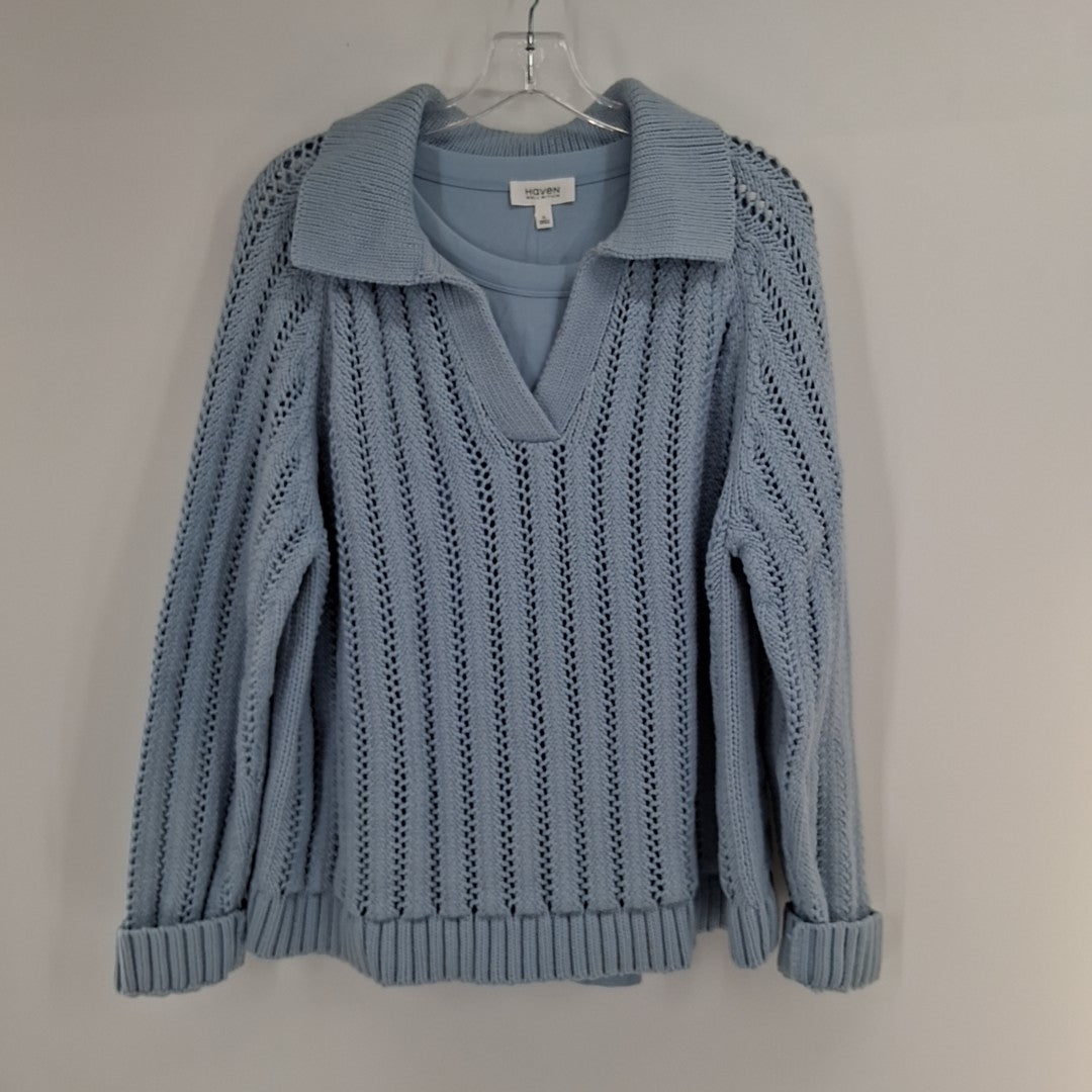 Size XL Blue Knit Shirt