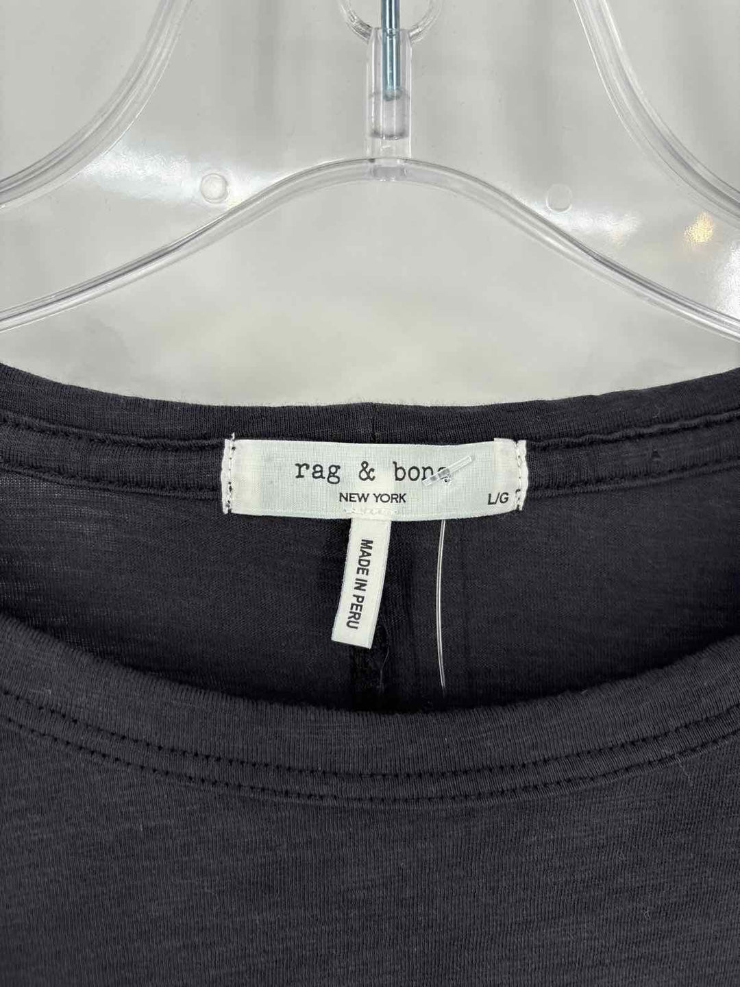 Size L RAG & BONE Black Shirt