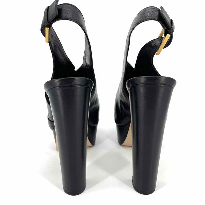 Shoe Size 11 SCHUTZ Black Leather Heels