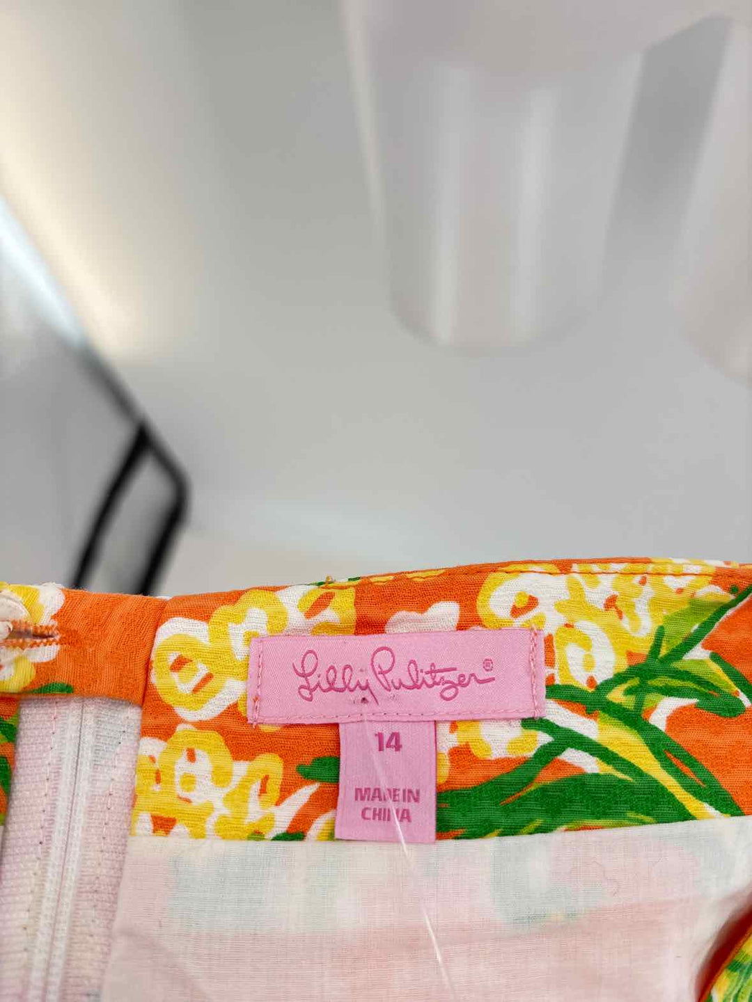 Size 14 Lilly Pulitzer ORANGE PRINT Skirt