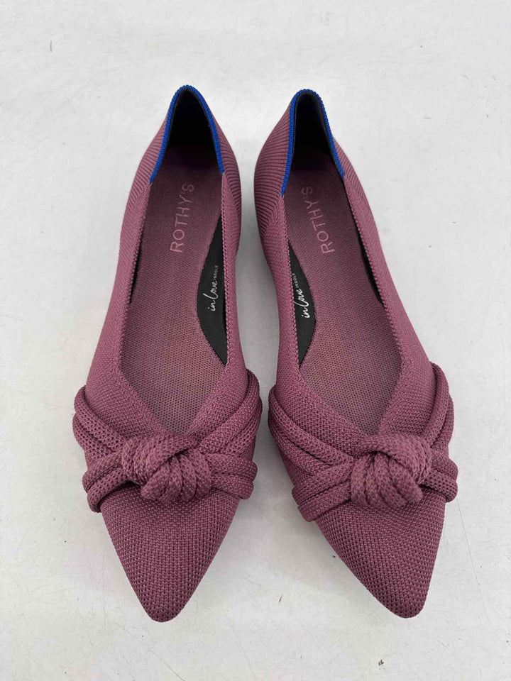 Shoe Size 9 ROTHY'S Purple Knit Flats