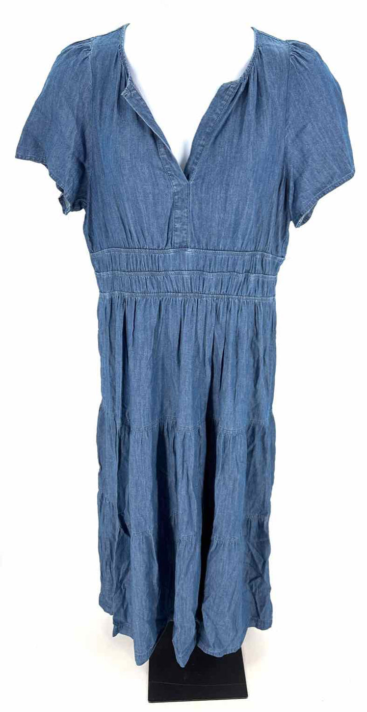 Size 16 TOMMY HILFIGER Blue Chambray Dress