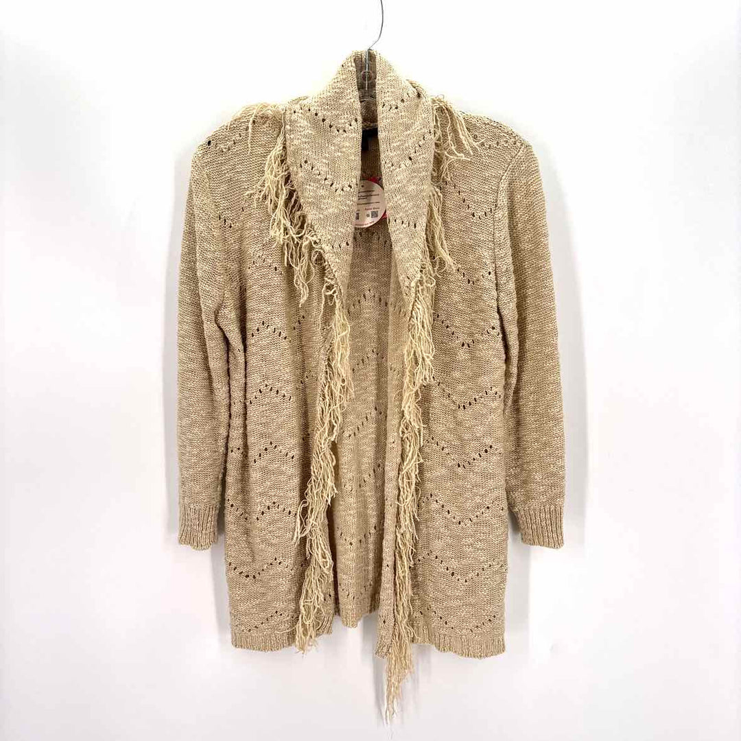 Size L CUPIO Beige Knit Cardigan