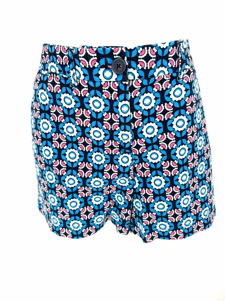 Size 12 CROWN & IVY Blue Print Shorts