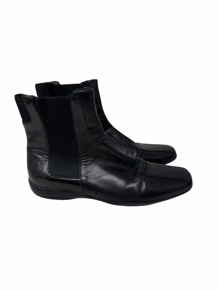 Shoe Size 39 PRADA Black Leather Boots