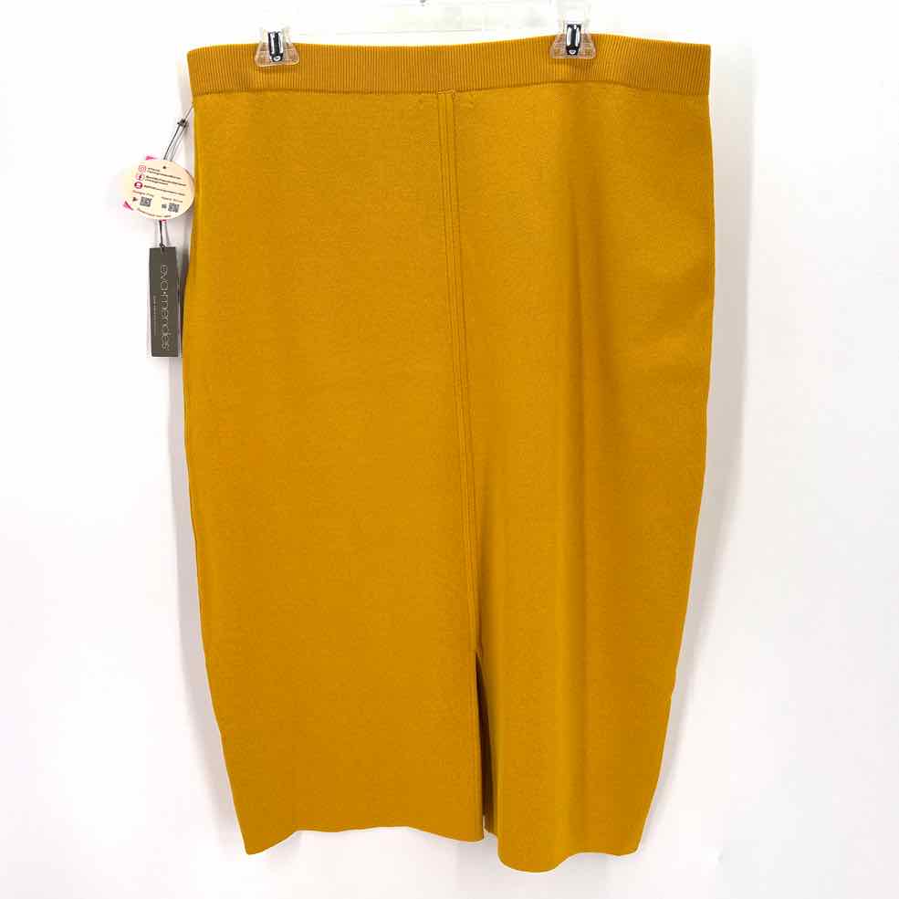 Size XXL NY &amp; CO Mustard Knit Skirt