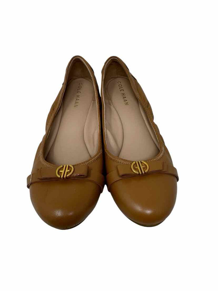 Shoe Size 7.5 Cole Haan Tan Leather Flats