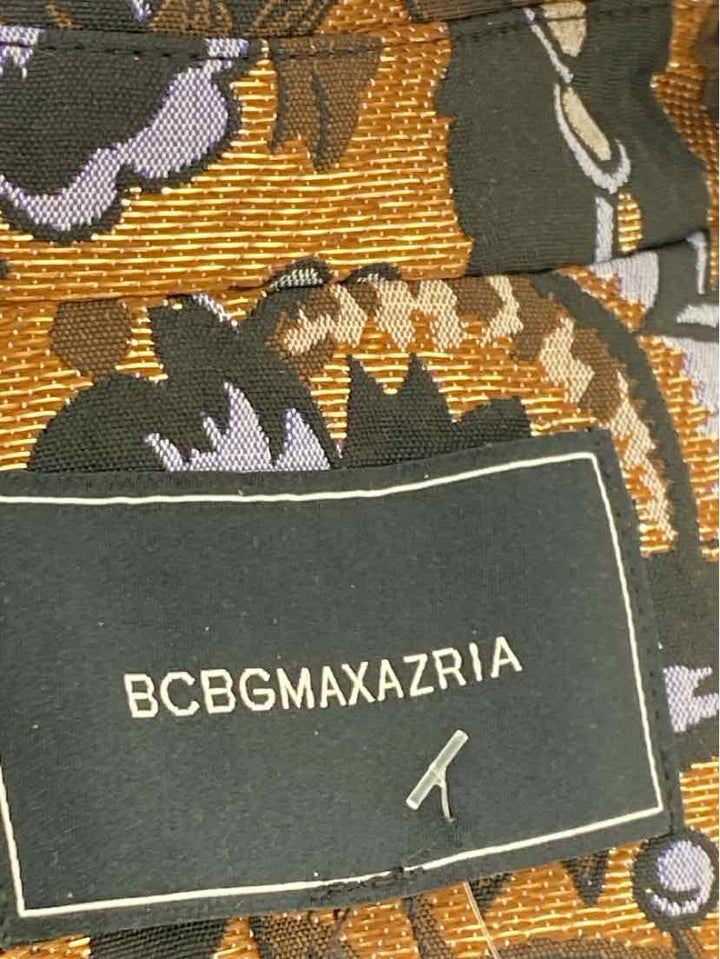 Size 2 BCBG Brown Print Blazer