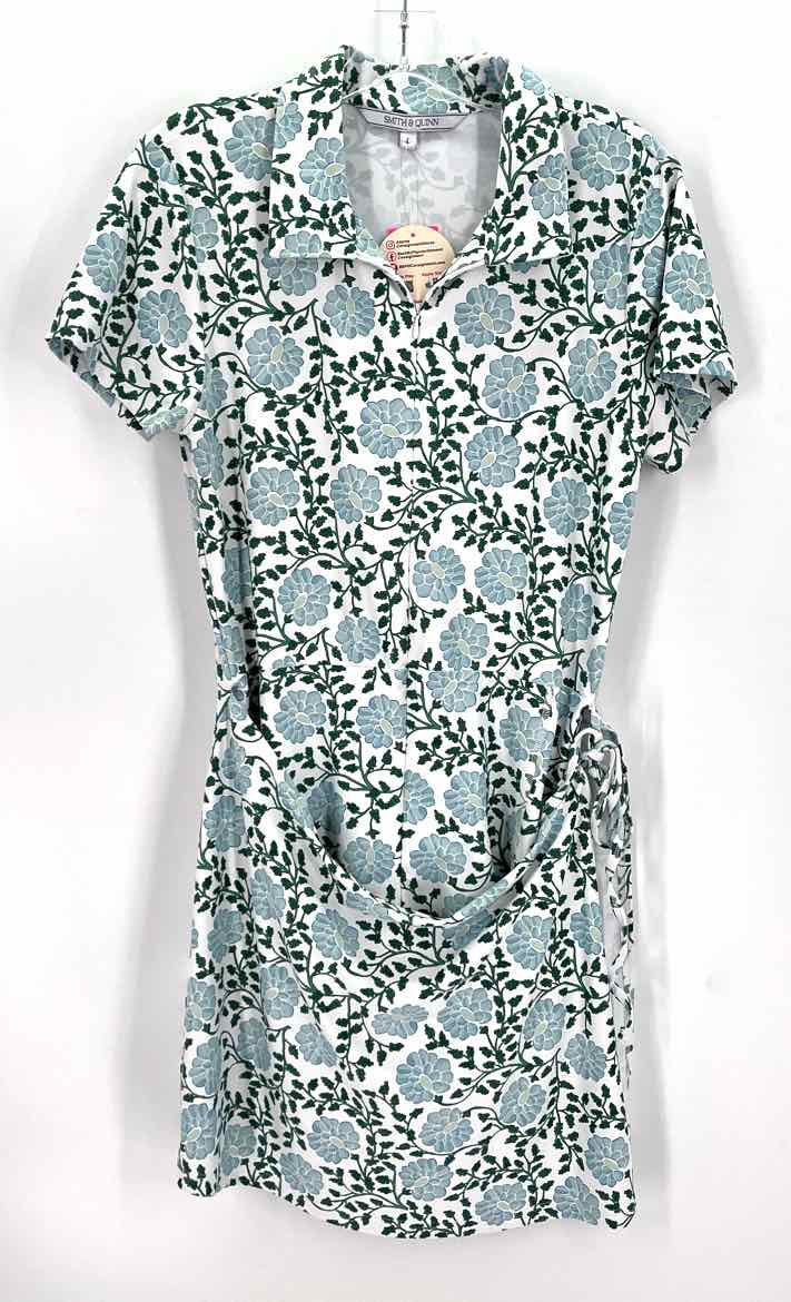 Size L Blue Print Dress