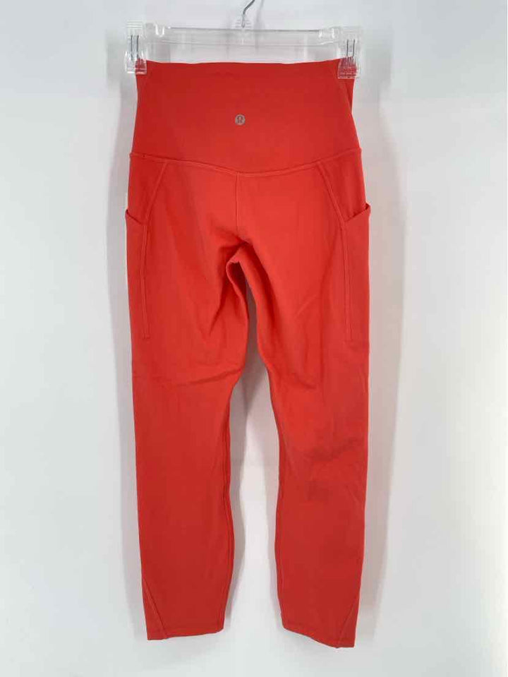 Size 4 Lululemon Orange Pants