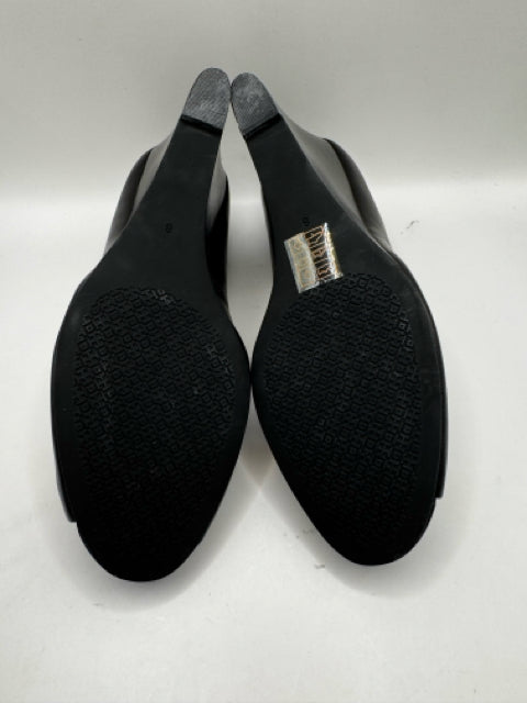 Shoe Size 8 Tory Burch Black Leather Pumps