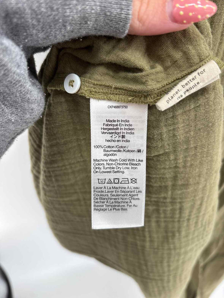 Size 16 MADEWELL Olive Cotton Dress