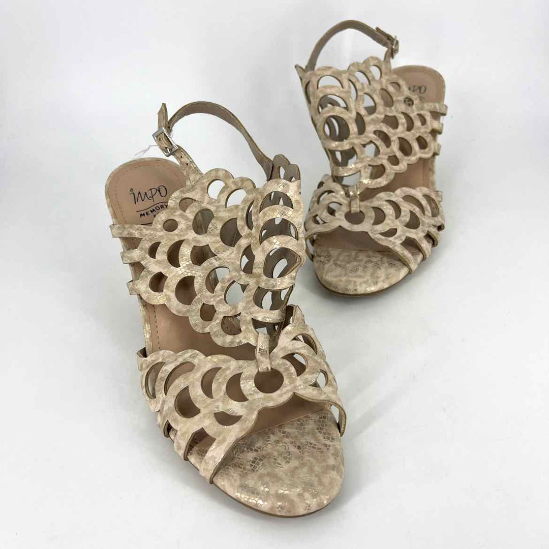 Shoe Size 10 IMPO Champagne Sandals
