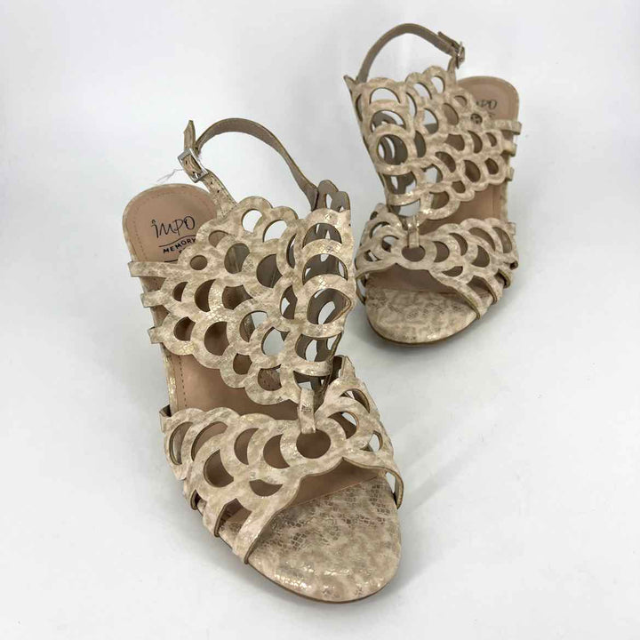 Shoe Size 10 IMPO Champagne Sandals