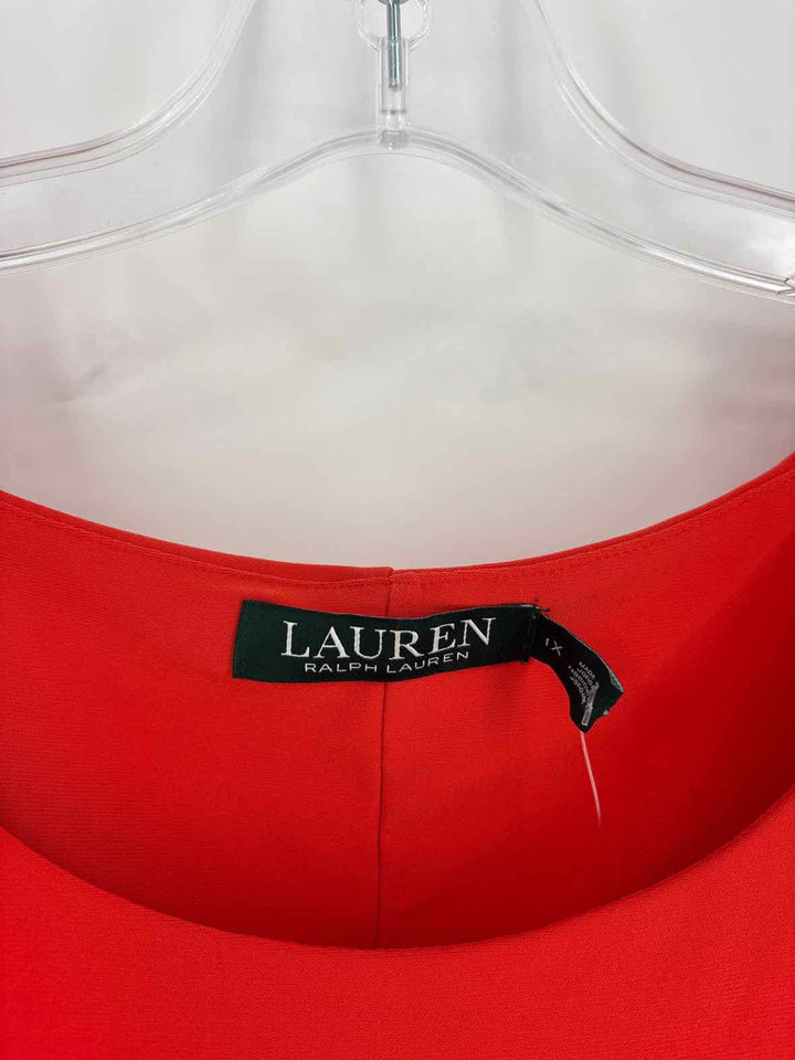 Size 1X RALPH LAUREN Orange Dress
