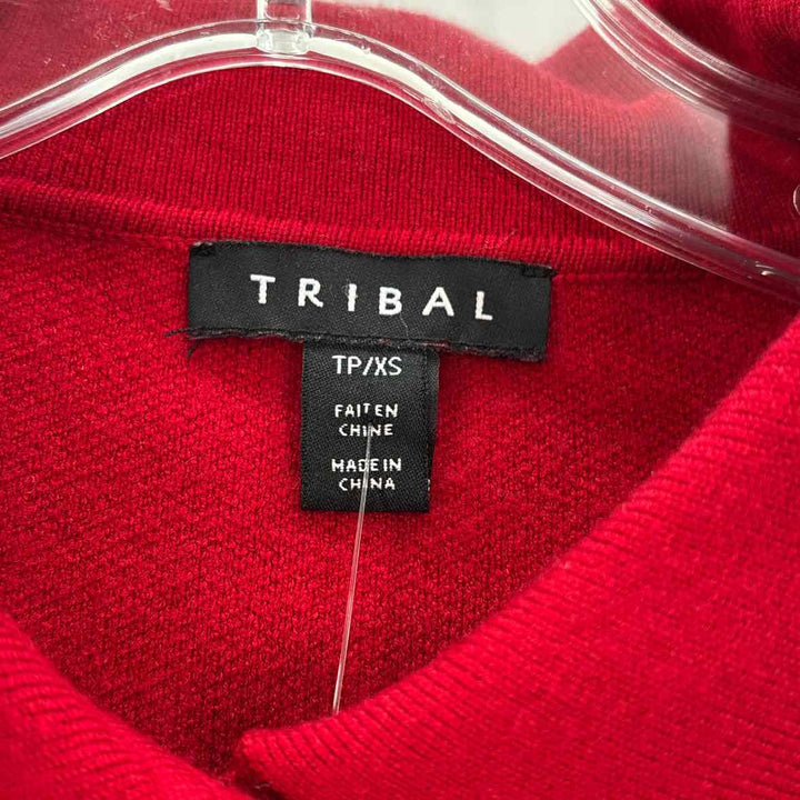 Size XS TRIBAL Red Sweater