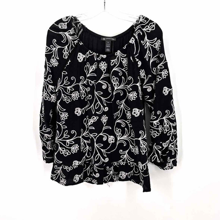 Size XL INC Black/White Shirt